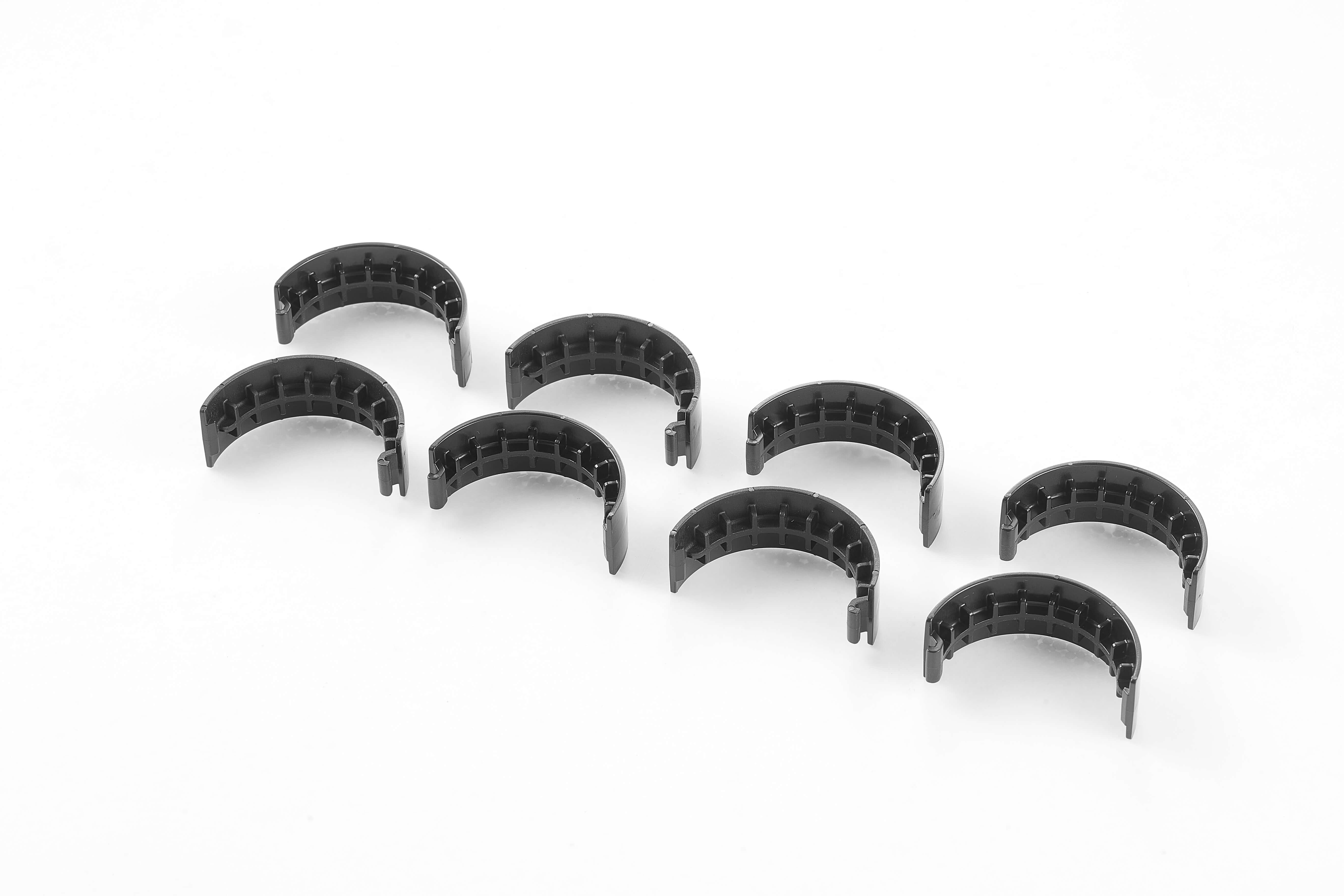 Set of 8 black tire brackets for 1:12 Hummer H1 RC vehicle