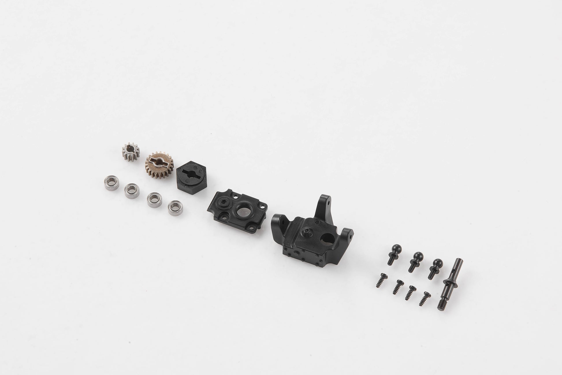 1:12 Hummer H1 portal axle parts including gears and screws