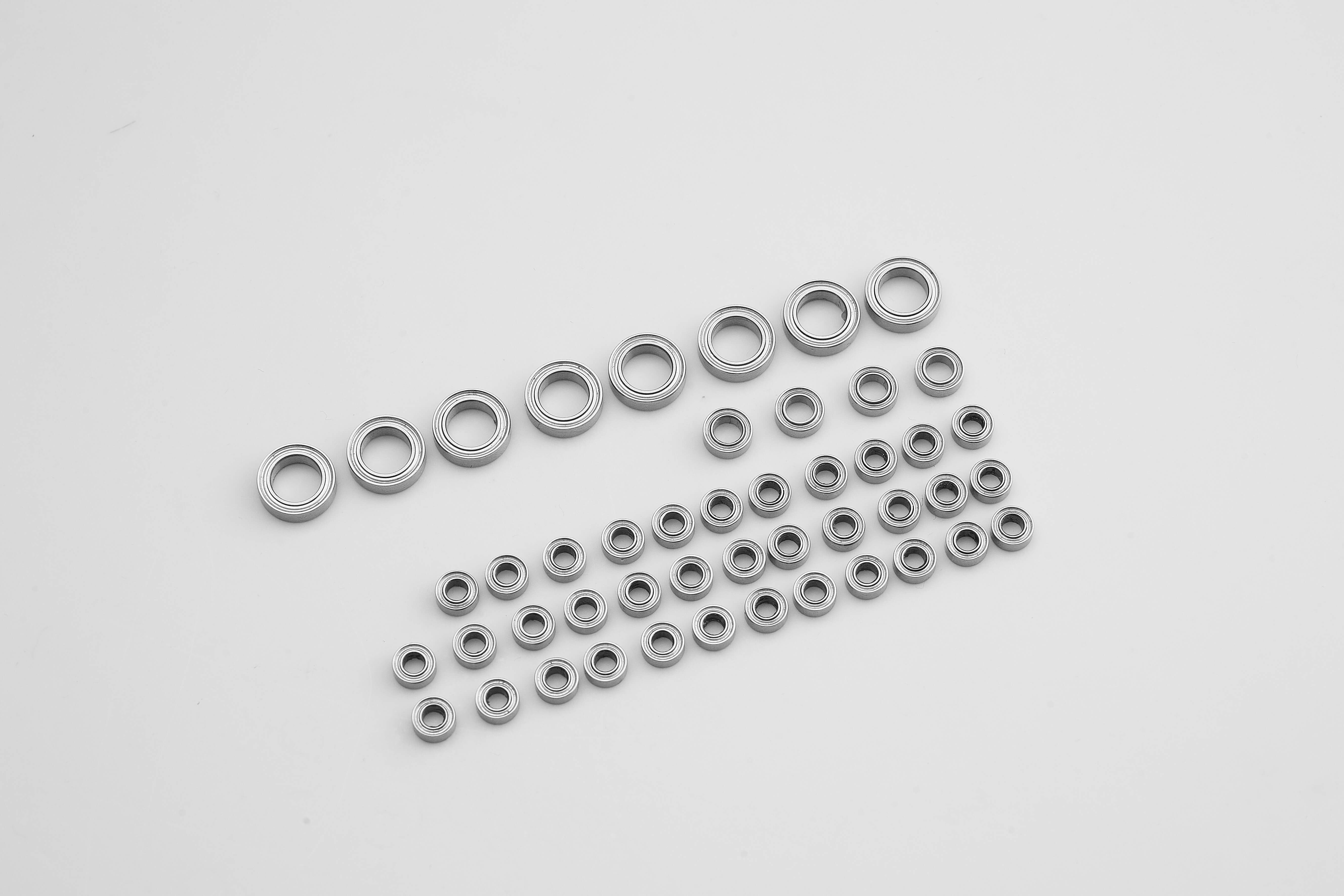 Variety of gray bearings for RC model maintenance and upgrades