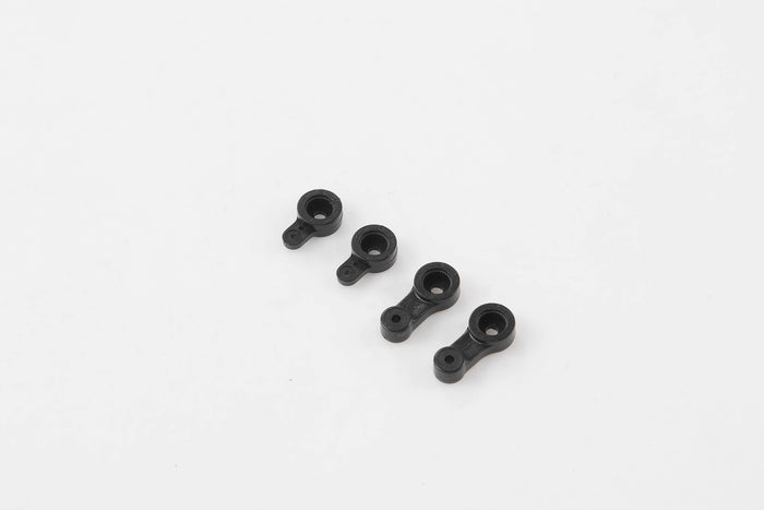 Black servo horn set for RC models with four varied sizes