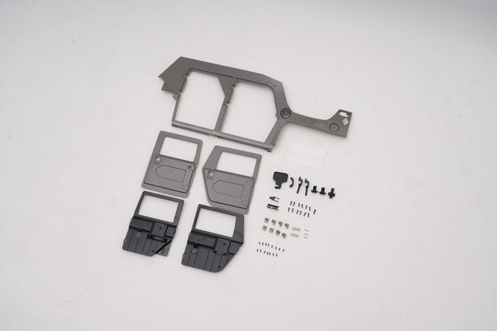 1:12 Hummer H1 right door set parts with screws and gray frame