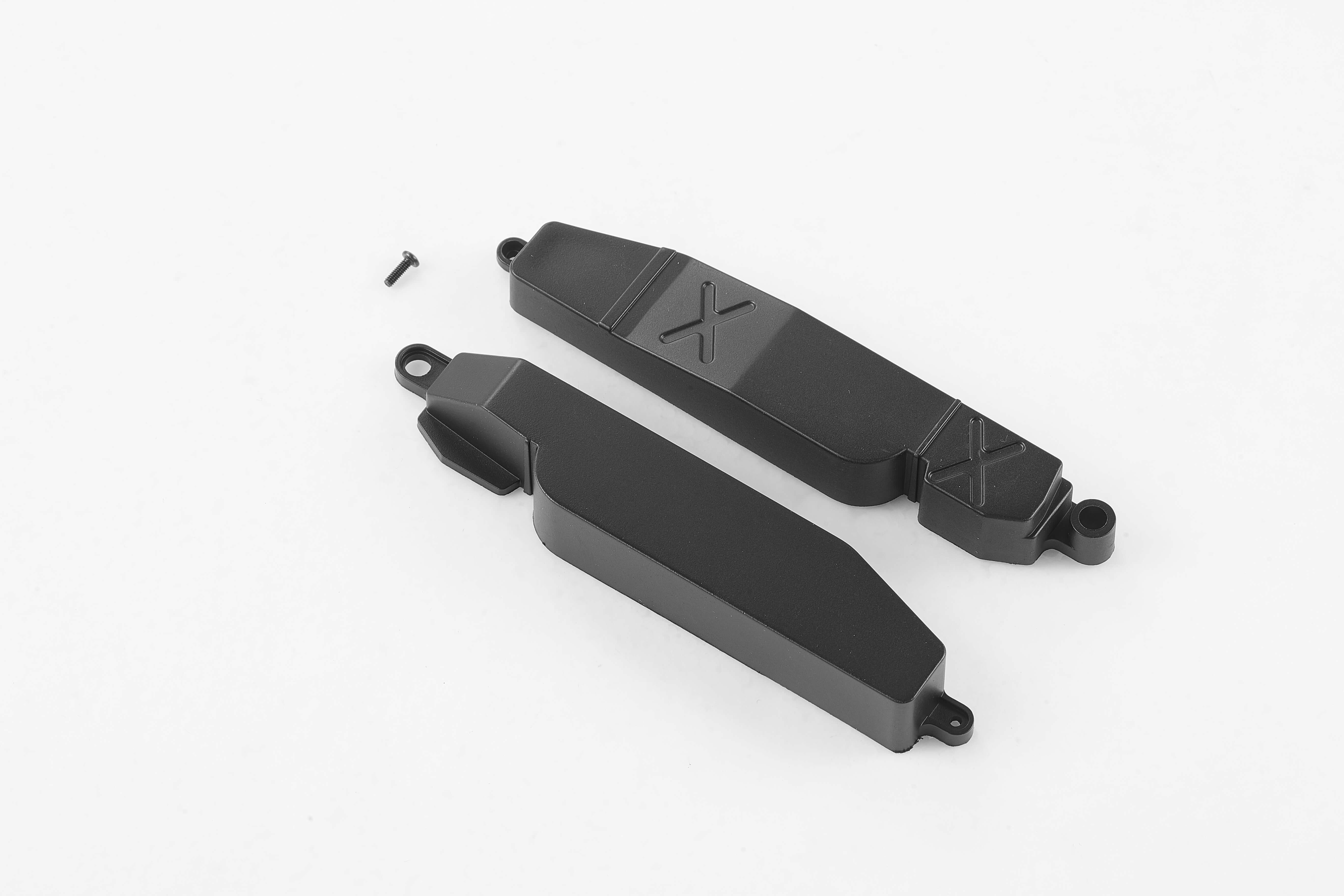 1:12 Hummer H1 fuel tank covers in black with mounting screw