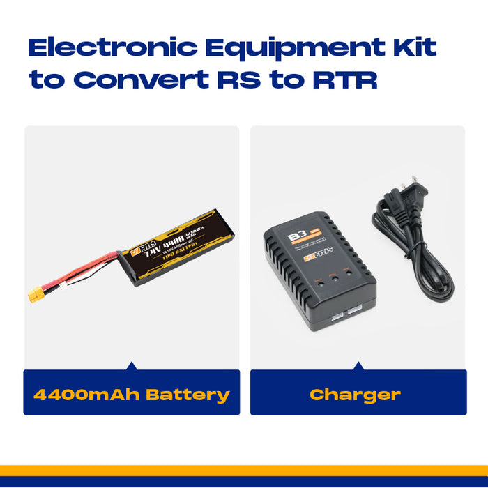 Kit de equipo electrónico para convertir RS a RTR (batería de 4400 mAh)