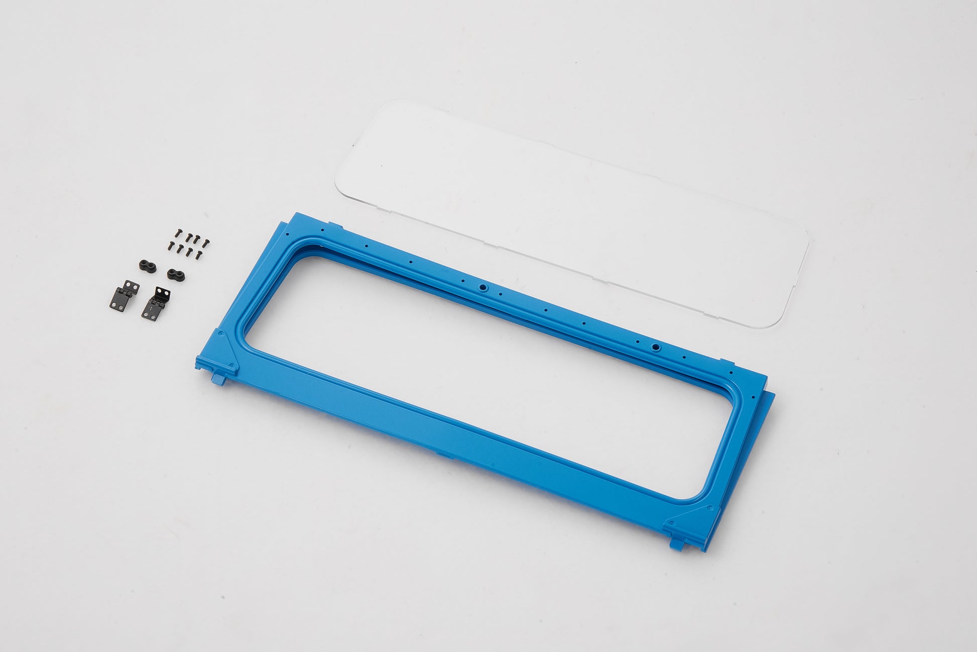 1:10 Toyota FJ40 blue window frame with mounting parts