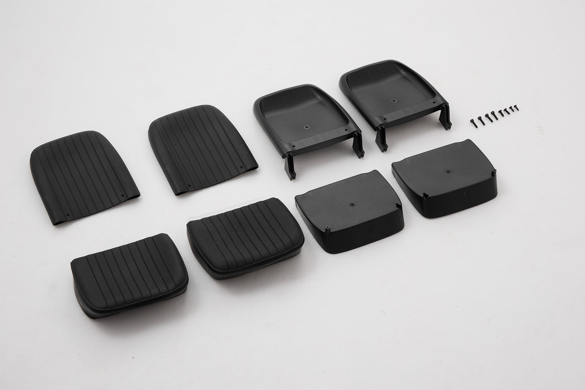1:10 Toyota FJ40 front seat set black components and screws