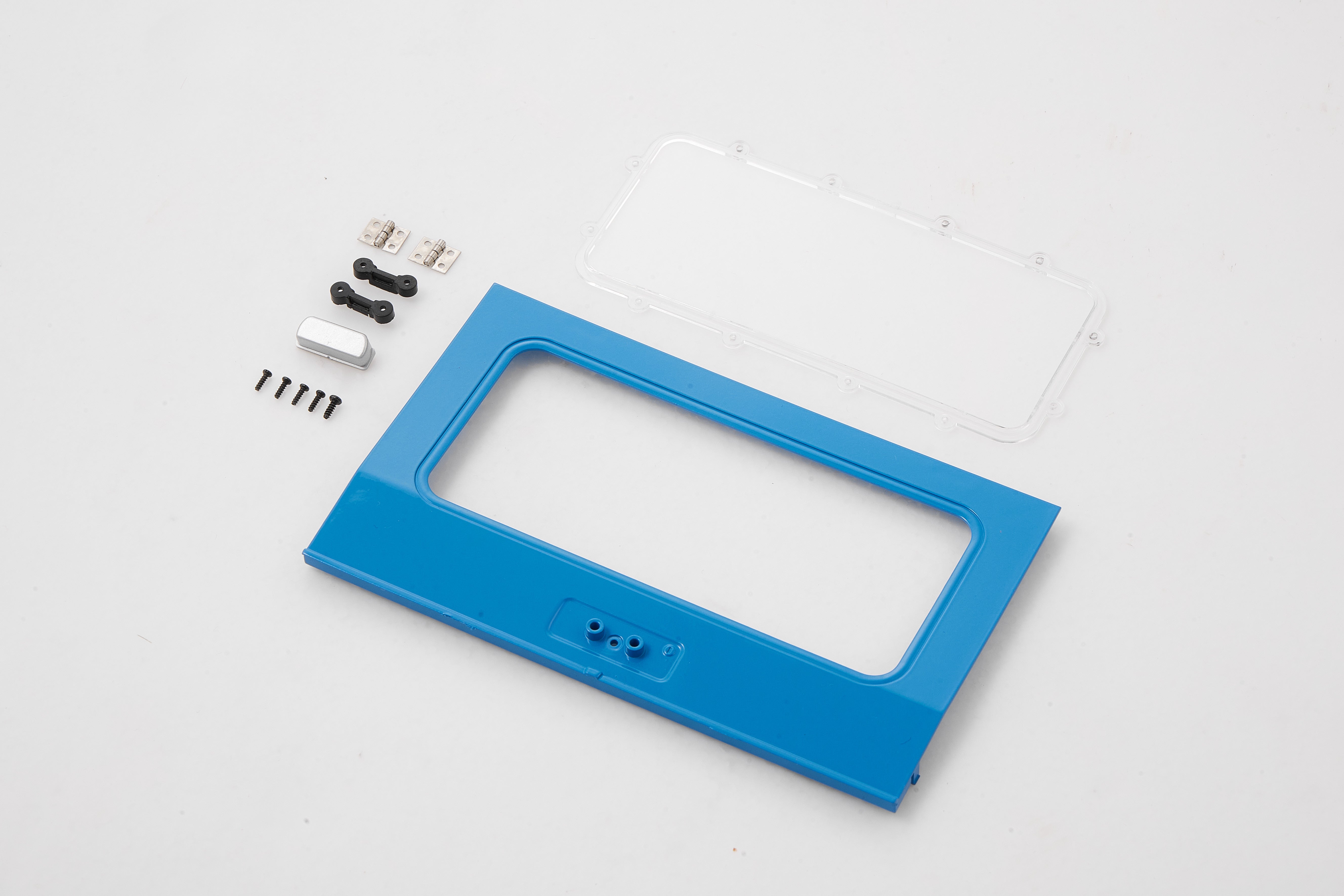 1:10 Toyota FJ40 blue rear window panel and accessories