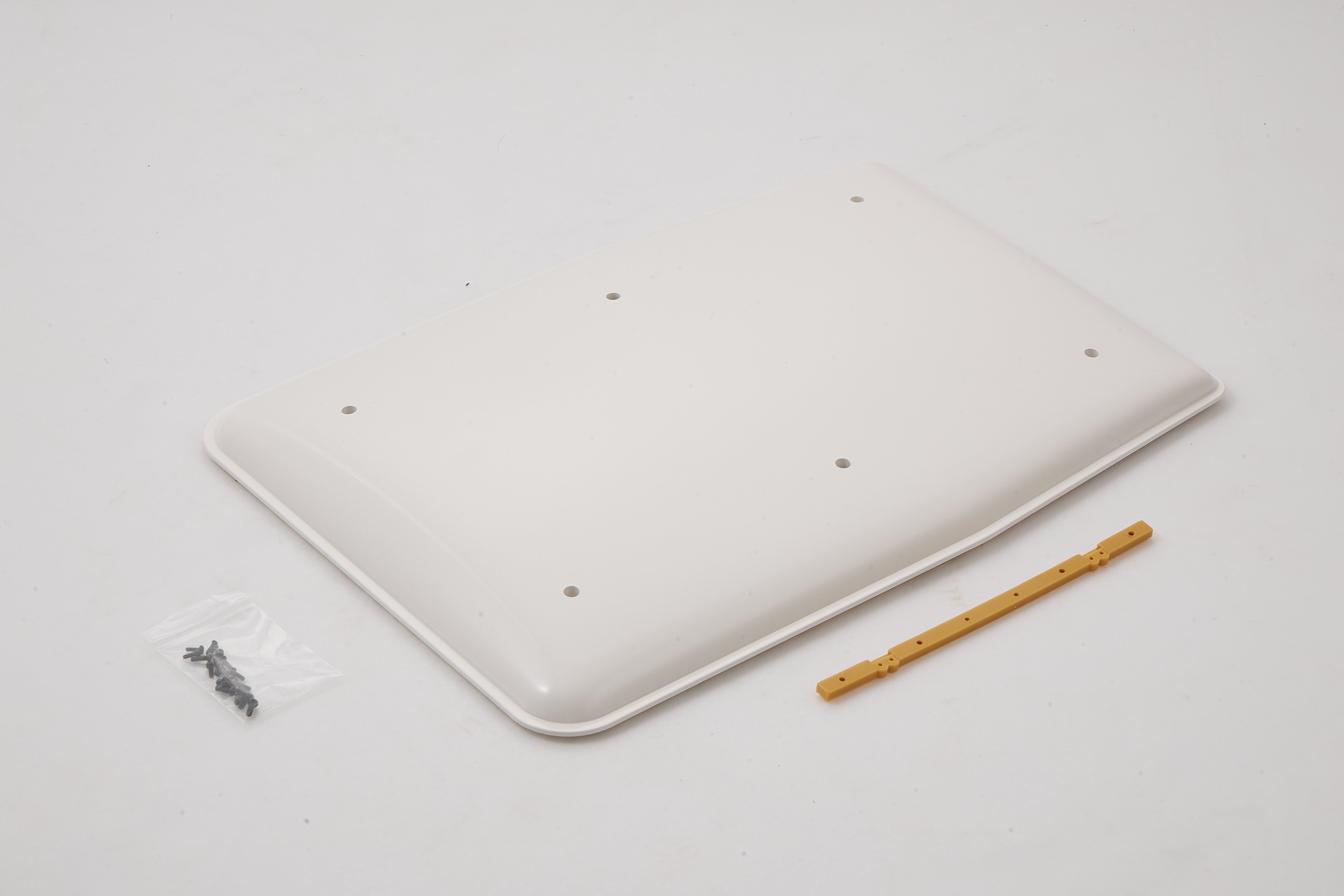 1:10 Toyota FJ40 roof cover accessory with screws and mount strip.