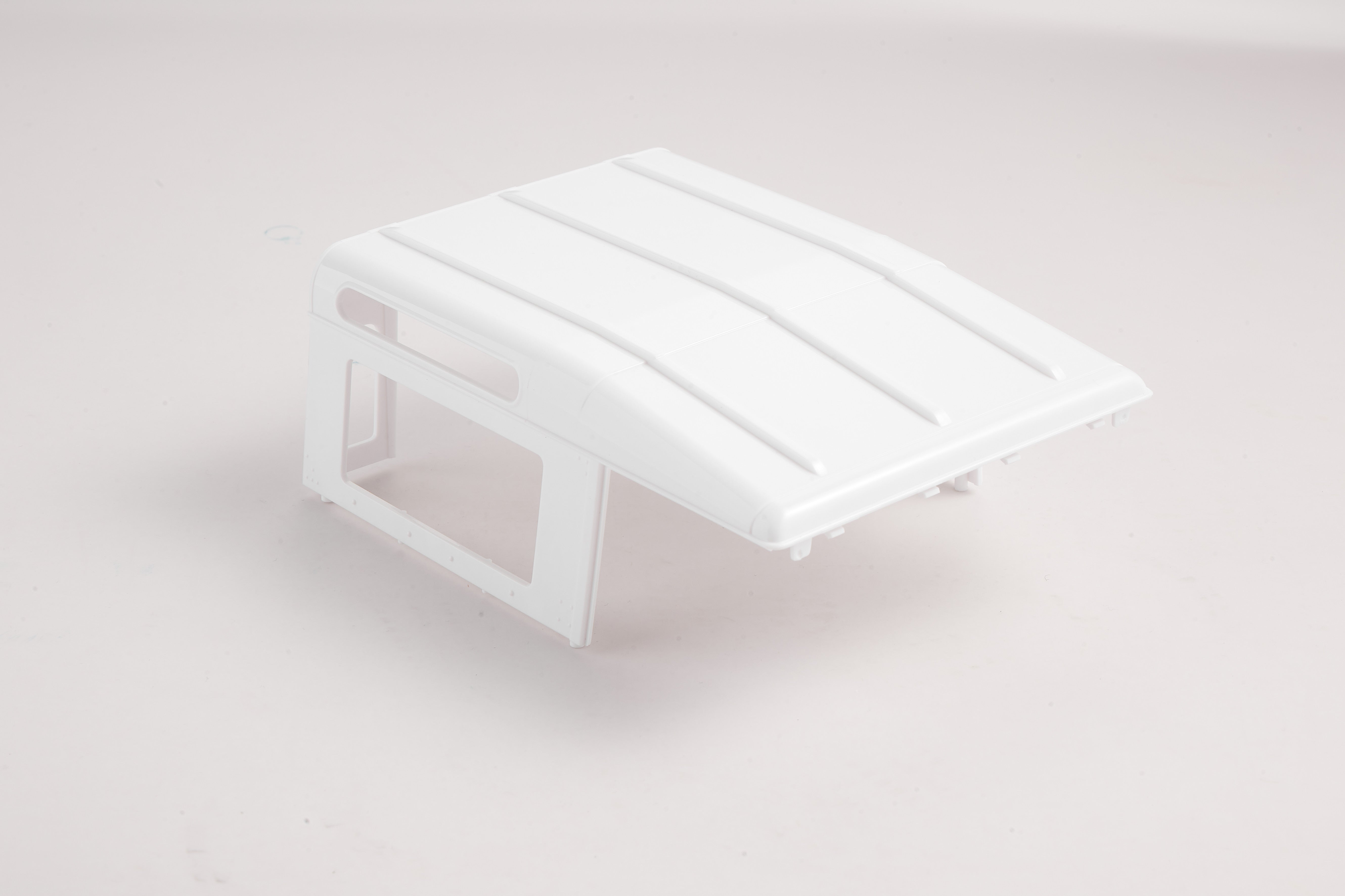 White roof accessory for long version 1:12 Land Rover model.