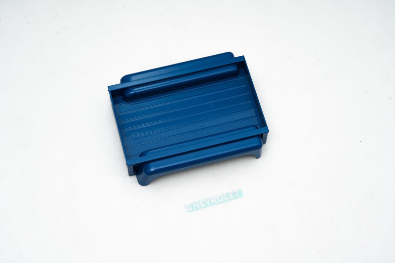 Blue plastic tray for RC model parts and accessories