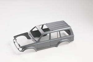Gray FCX18 Land Cruiser 80 body shell for RC cars
