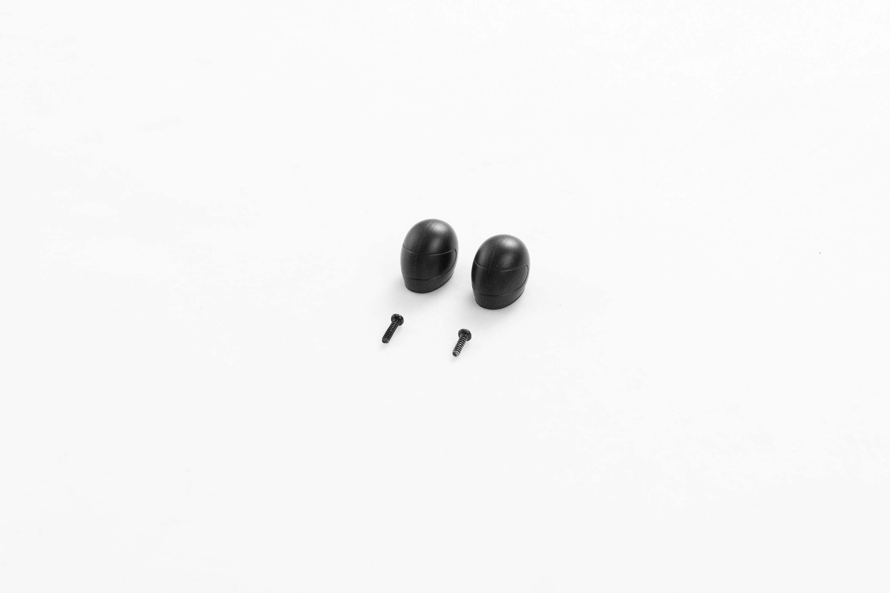 Black helmet accessories with screws for RC model customization