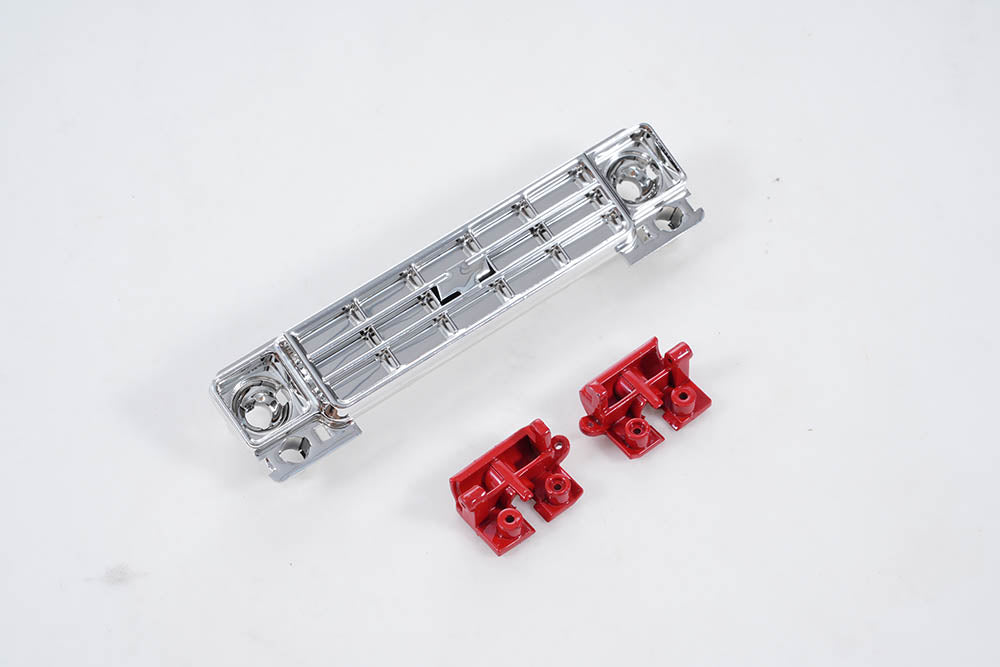 FCX18 K10 light cup set in red with chrome light bar for RC vehicles