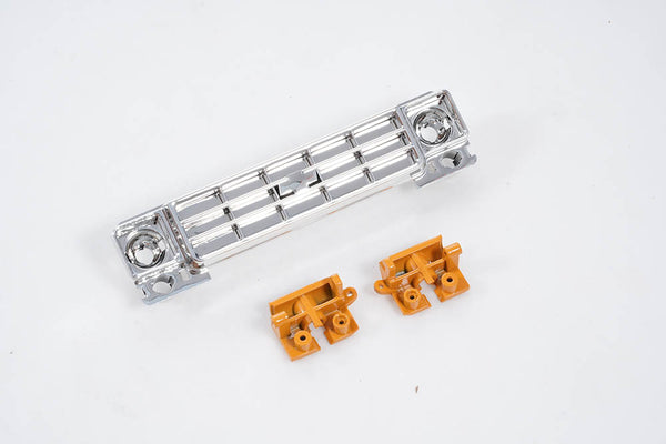 FCX18 K10 front and rear light cup set in yellow with chrome grille