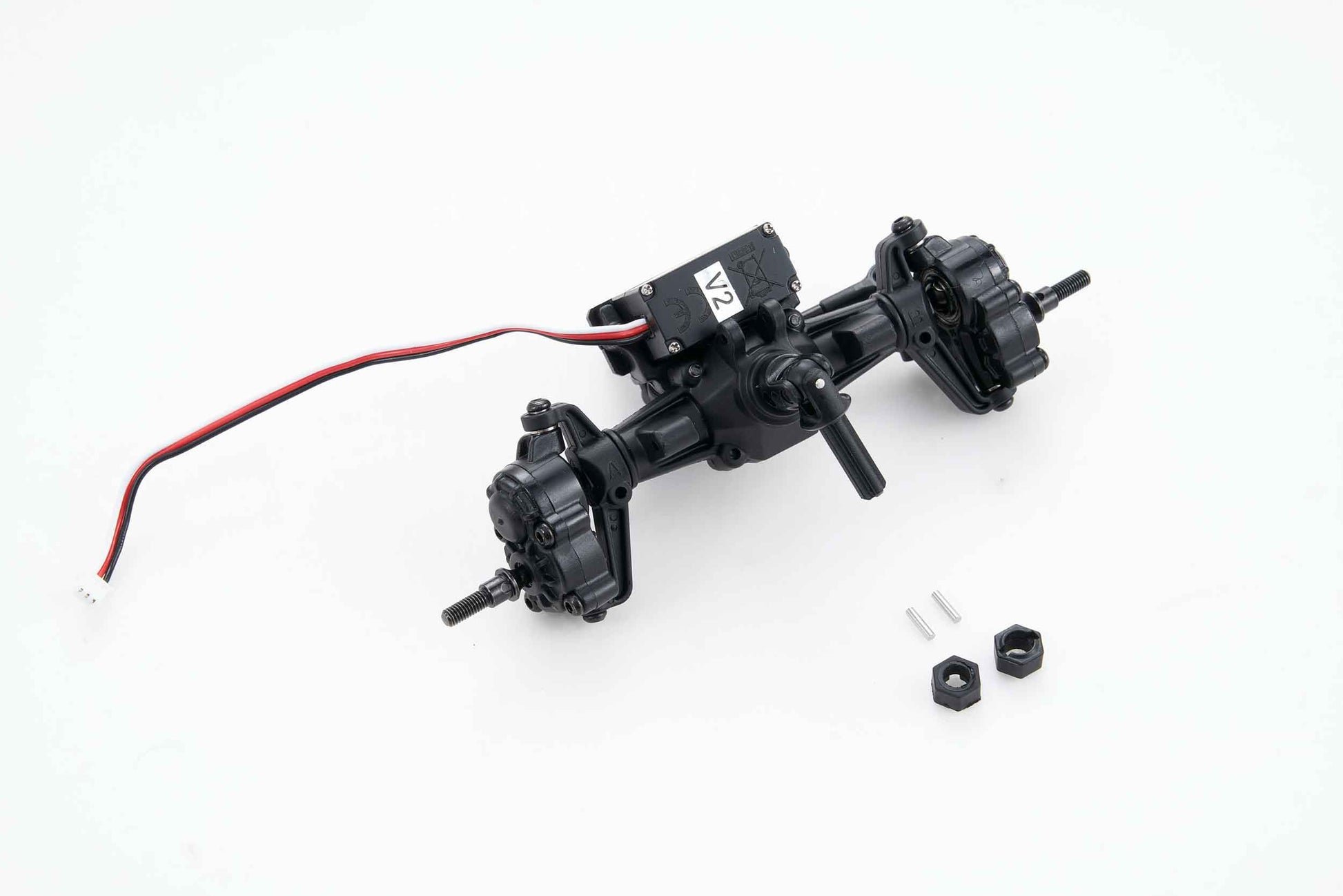 1:18 HUMMER EV front axle assembly V2 with servo and accessories
