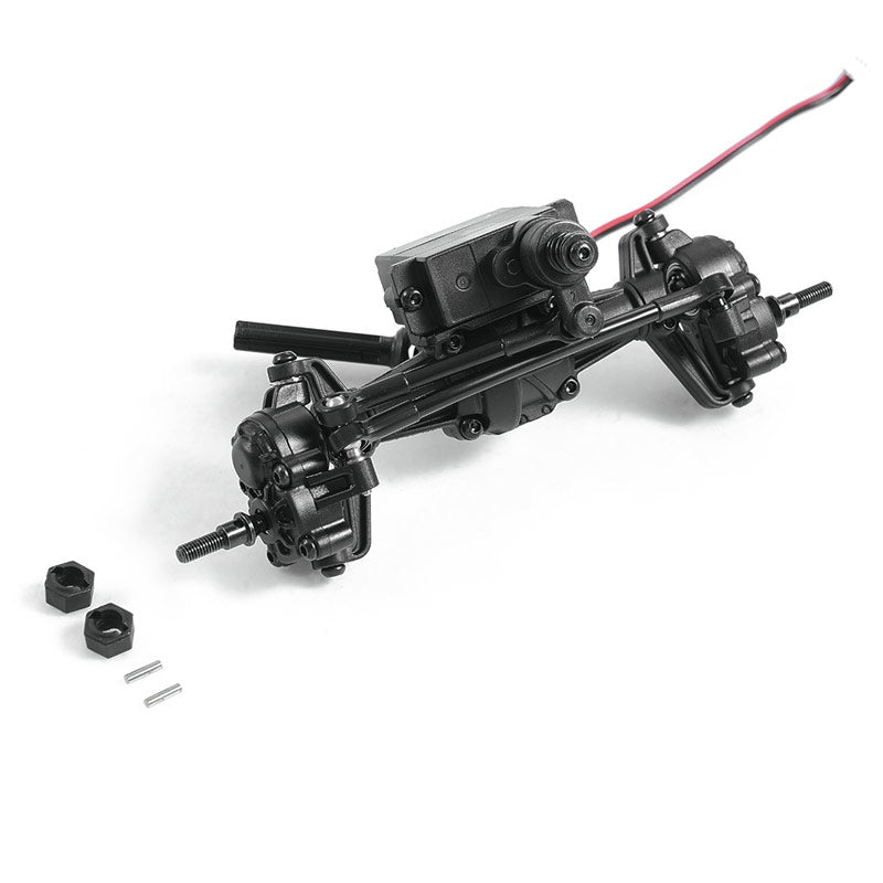 Front axle assembly for FCX18 Hummer EV and K10 with parts included.