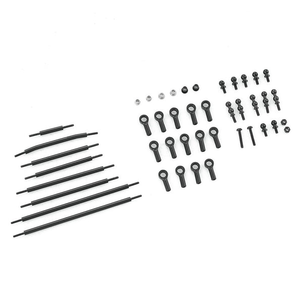 Metal rod set components for FCX18 Hummer EV and K10 RC vehicles