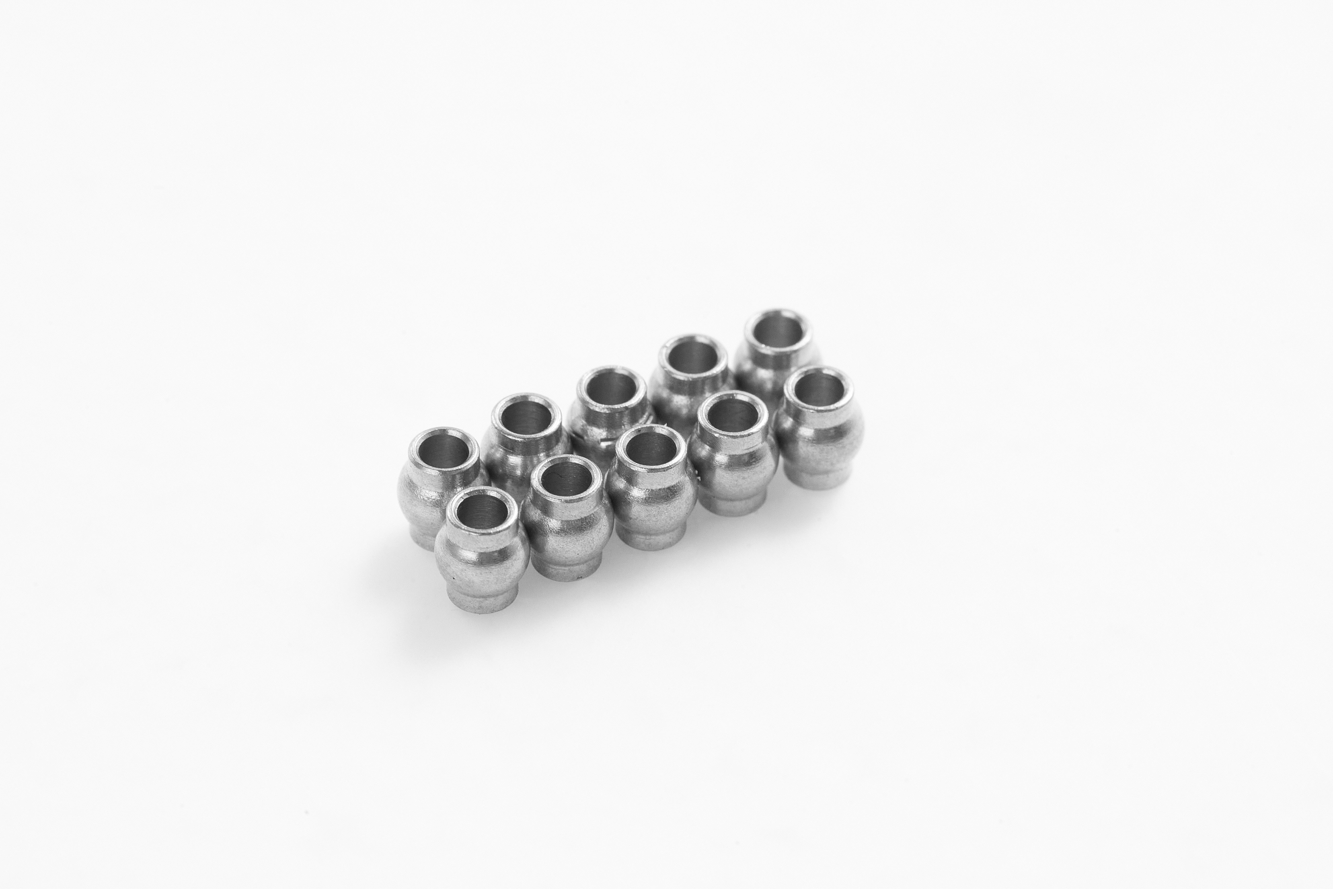 Ten aluminum ball heads for RC models, suitable for various FMS vehicles.