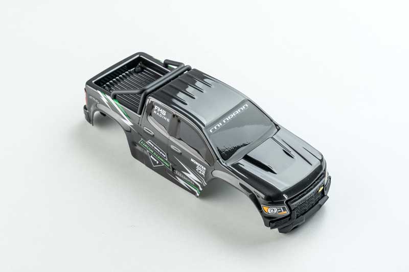 Black FMT24 1:24 Chevrolet Colorado RTRBK car body assembly