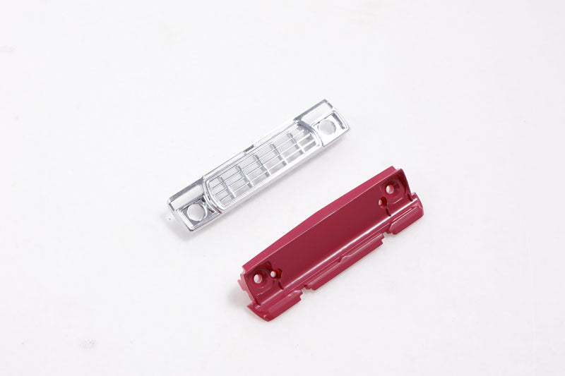 1:24 red and silver exhaust plate for RC models