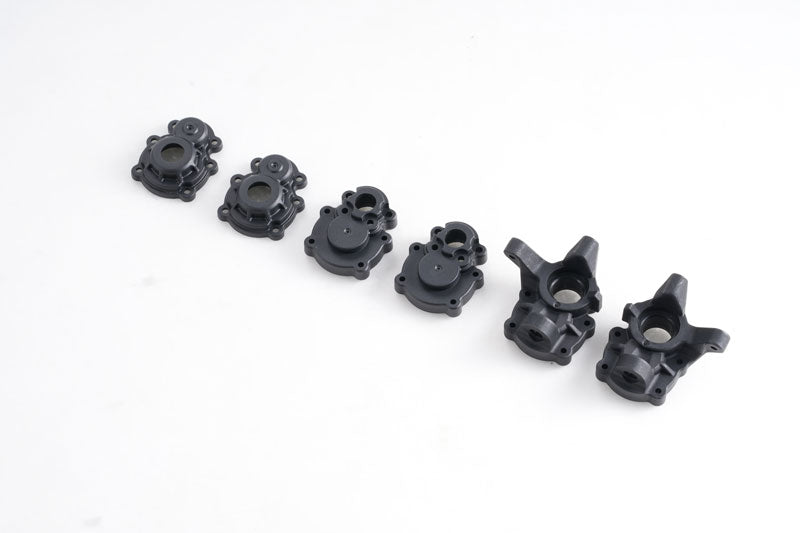 Black portal axle housings for 1:10 Chevrolet K5 Blazer RC model