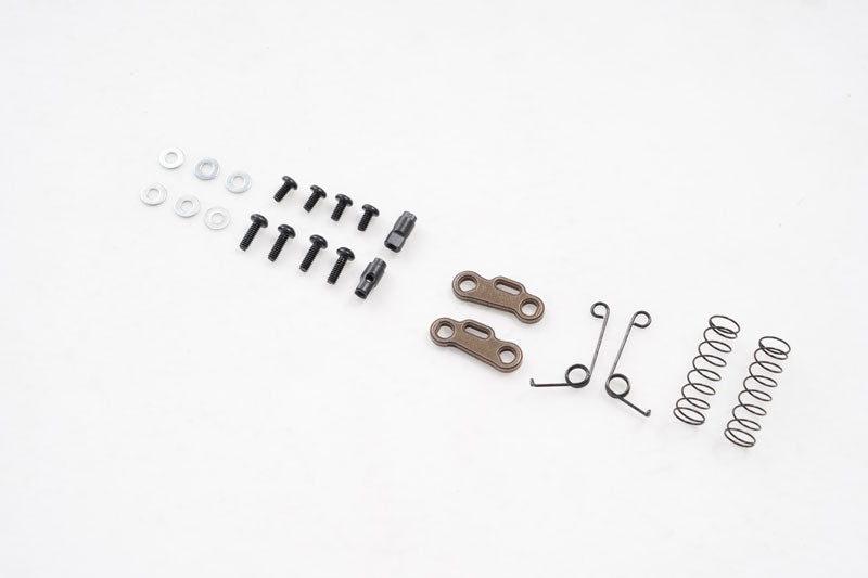 Differential locker torsional spring and arm set components for RC models