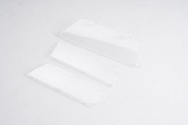 Clear window pieces for 1:10 Chevrolet K5 Blazer RC model.