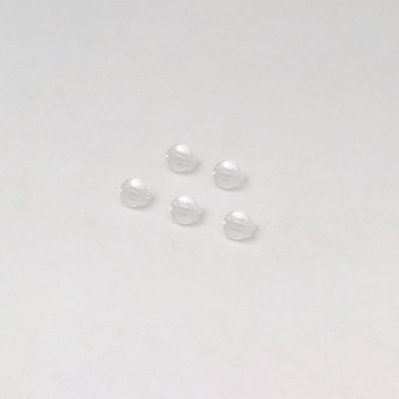 Set of five clear spotlight lenses for RC vehicles