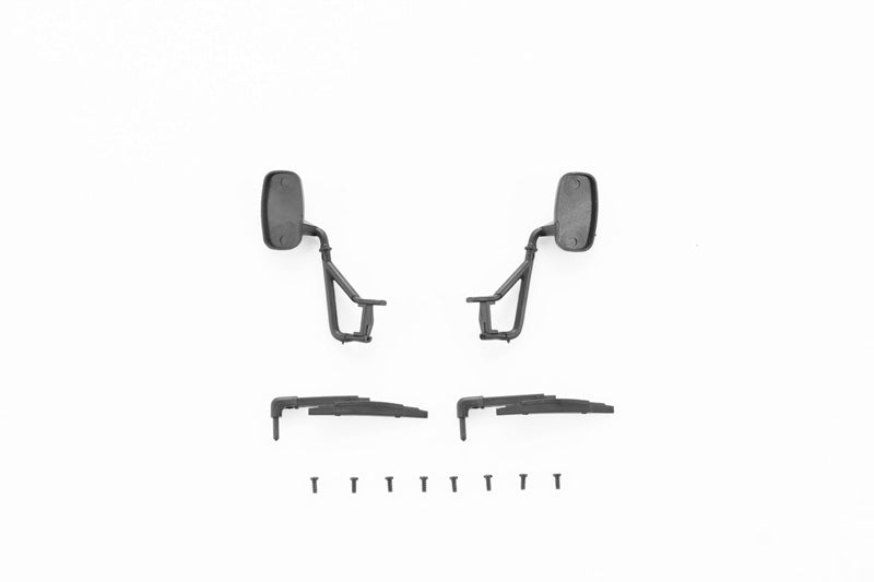 1:24 Unimog rearview mirror and wiper set with screws