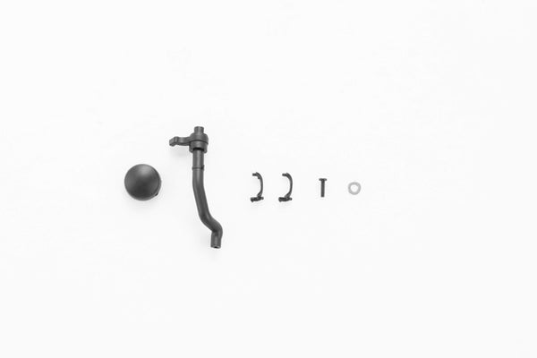 Components for 1:24 Unimog 421 including handle, ball, and fittings