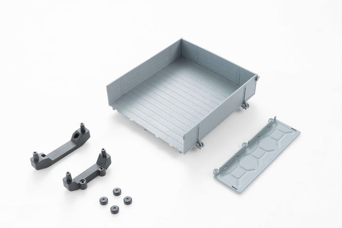 Gray plastic model car hopper parts for RC vehicles