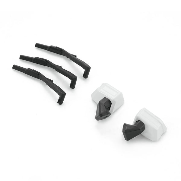 1:18 HUMMER EV rearview mirror and wiper set in black and gray