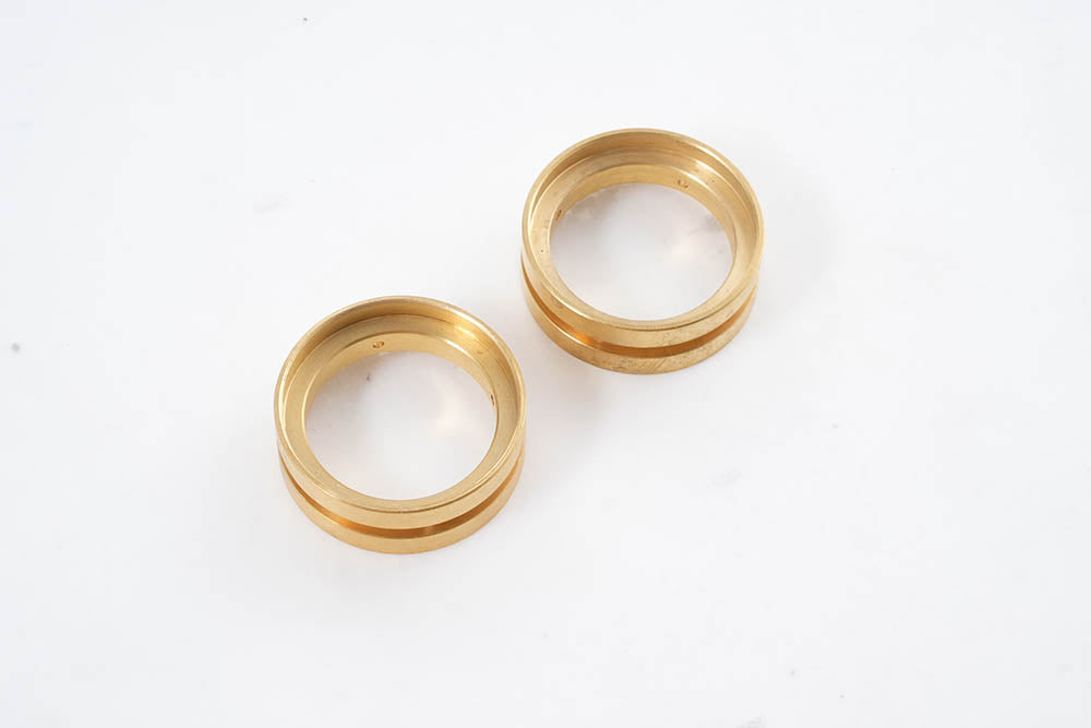 Brass wheel counterweights for FCX18 Hummer EV and K10 RC models