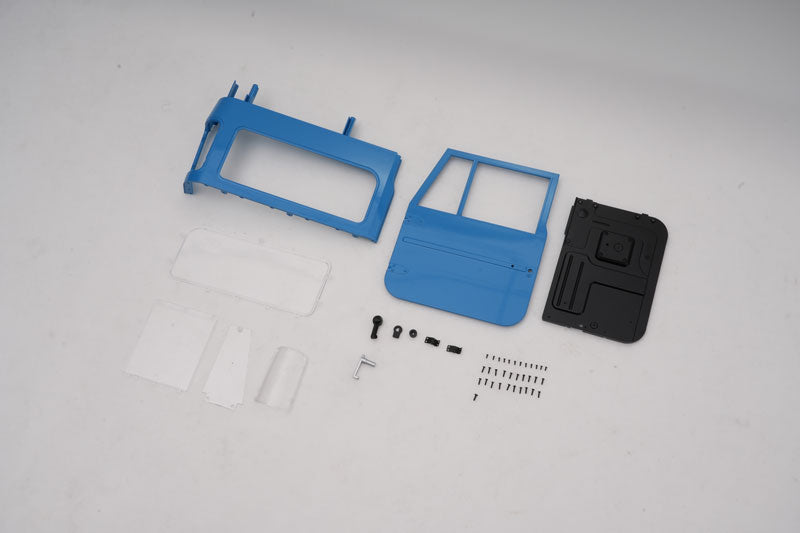 Toyota FJ40 left door and window V2 parts including frame and screws