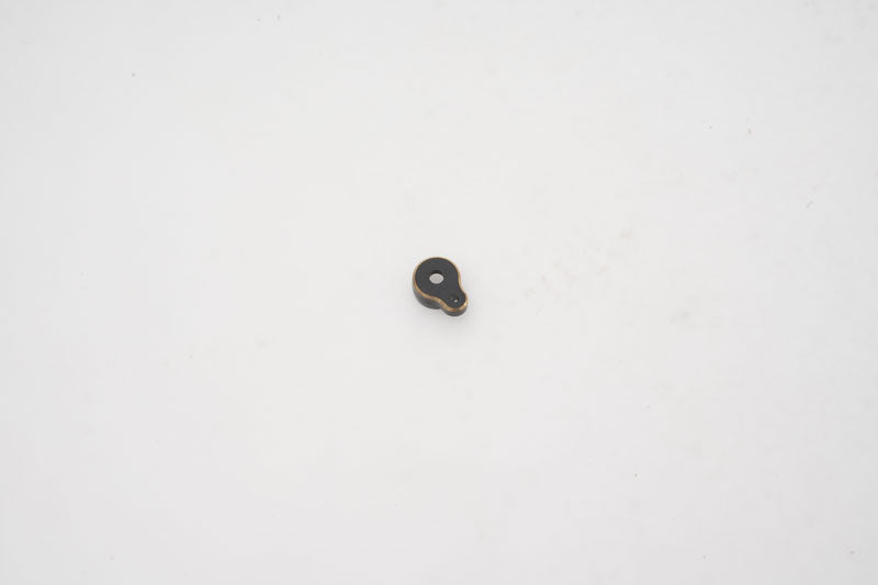 Black metal connector part for RC models.