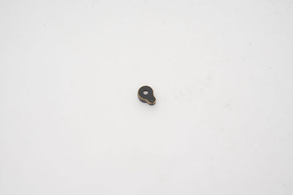 Black metal connector part for RC models.