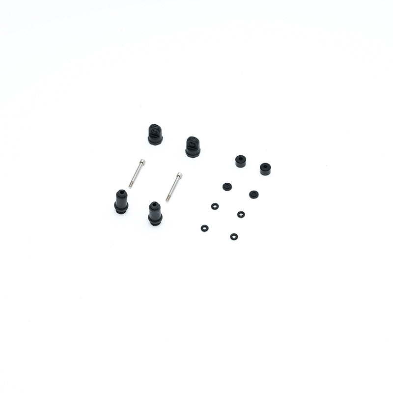 Oil shock absorber parts for FCX24M RC models, includes screws and O-rings.