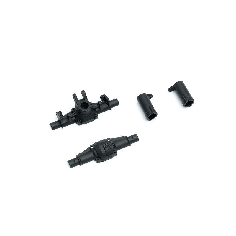 Black plastic rear axle components for FCX24M remote control car