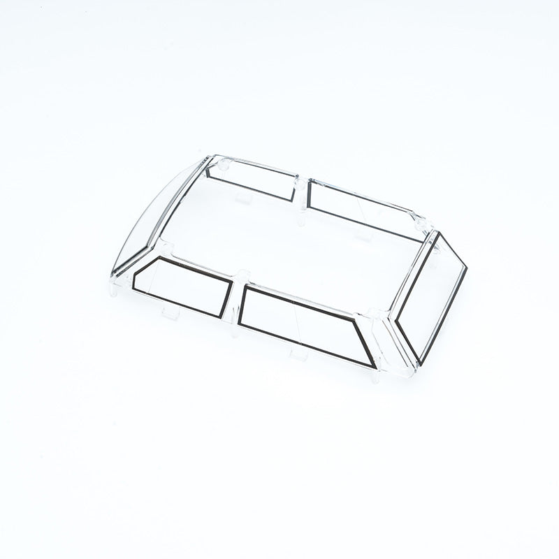 Clear FCX24M Range Rover body shell with window outlines