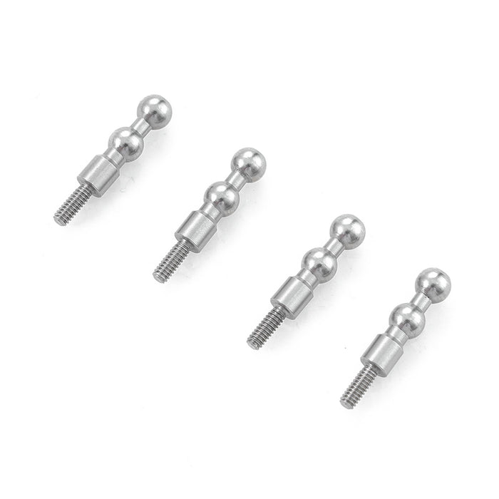Set of four metal pivot balls for RC vehicle assembly