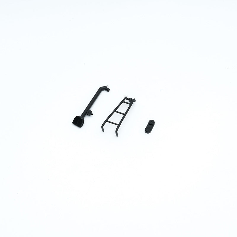 Black plastic parts for FCX24M Discovery RC model: ladder and wading throat