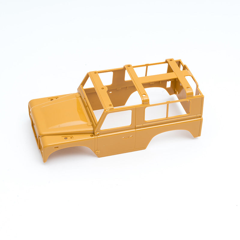 Yellow FCX24M Defender 90 car body shell for RC vehicles