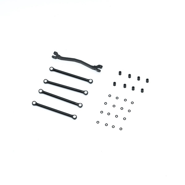 FCX24M metal rod set with four rods, crossbar, and screws for RC models