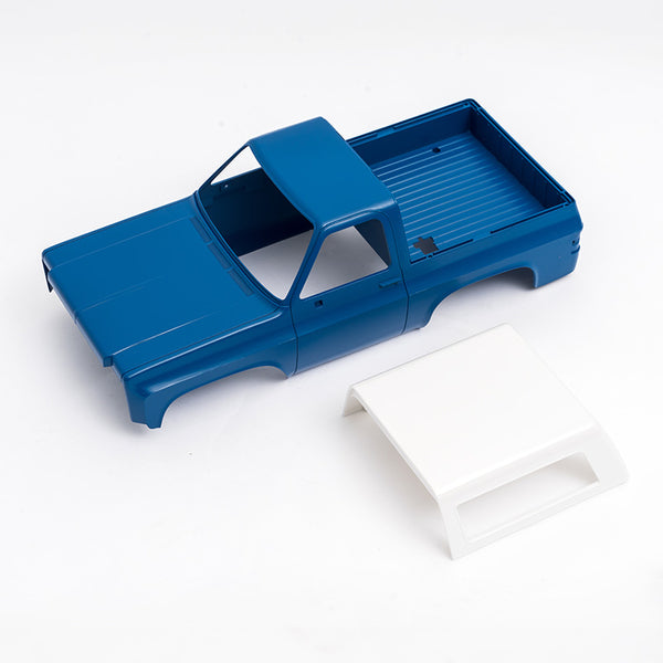 1:24 K5 PRO RC car body painted blue with white canvas top