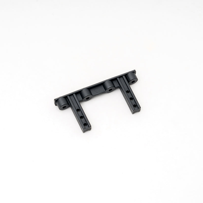 Black bumper bracket for FCX10 K5 BLAZER, compatible with Rhino-style bumpers