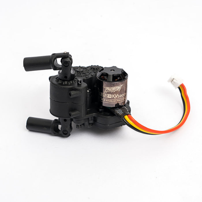 FCX24 K5 PRO Transmission Gear Box Assembly with motor and wiring.