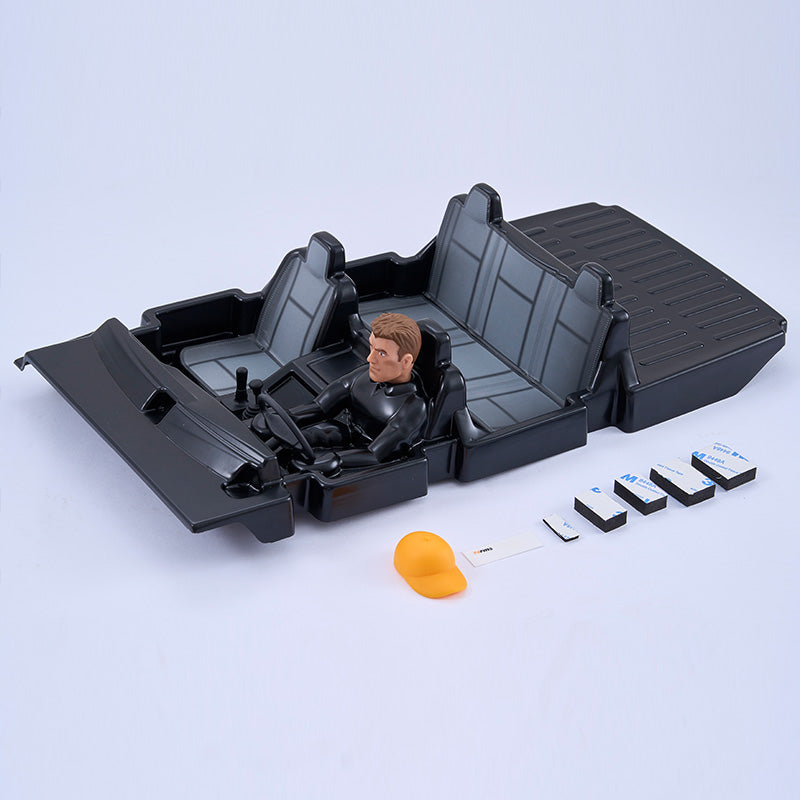 FCX10 Toyota LC80 cockpit set with figure and detailed parts for RC models