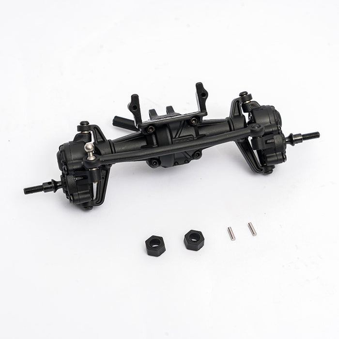 FCX24 K5 PRO front axle assembly for RC models with mounting parts.