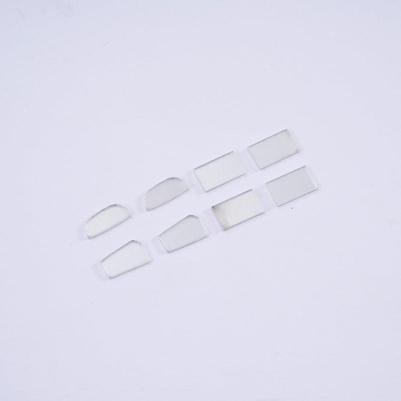 Clear acrylic mirror pieces for custom RC model decoration