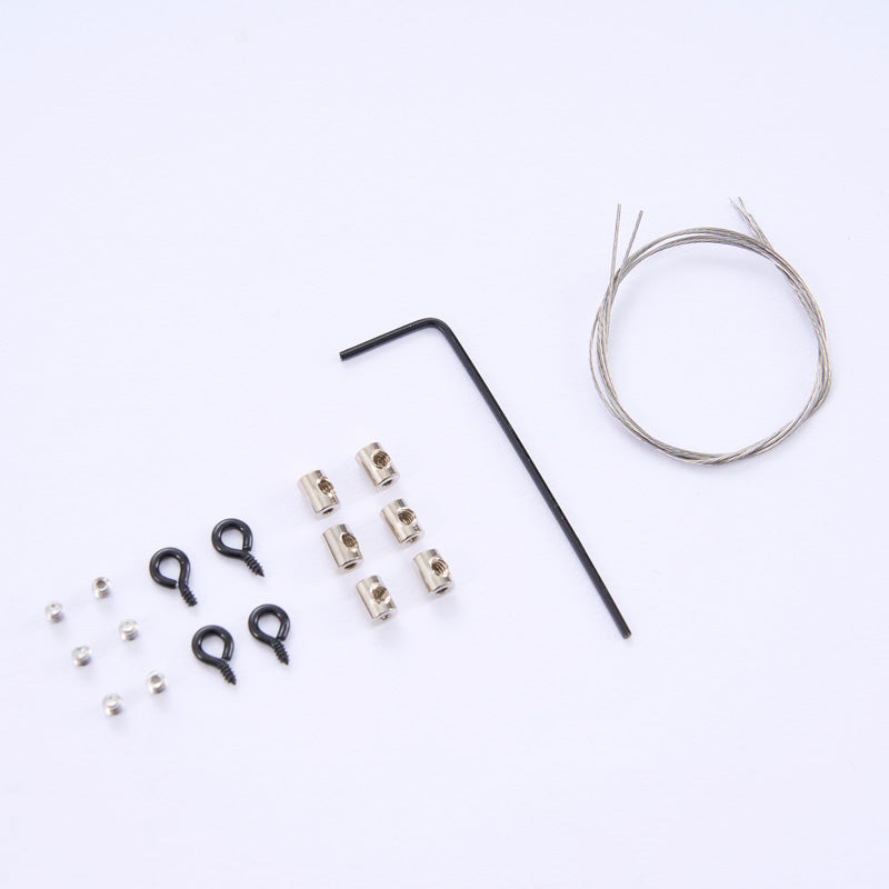 FCX24M Steel Wire Lock Set components including wire, locks, and wrench