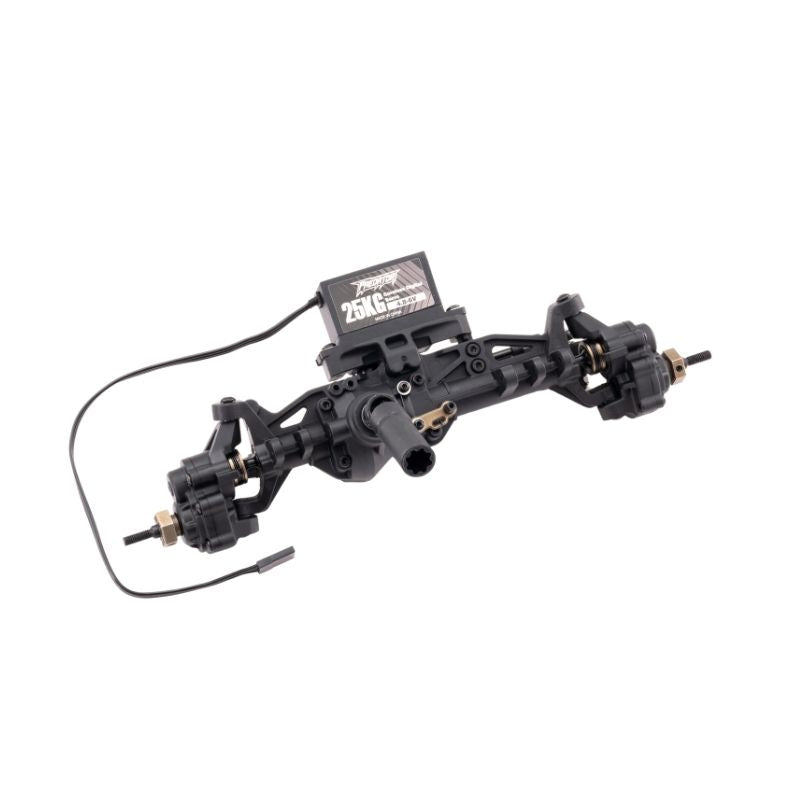 FCX10 PRO LC80 Front Axle Assembly (With 25KG Metal Hollow Cup Servo)